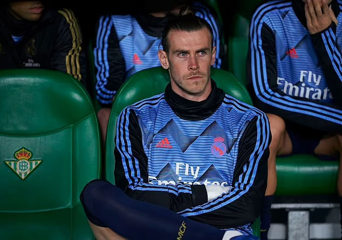 Bale đã phải ngồi dự bị trong những năm cuối tại Real Madrid