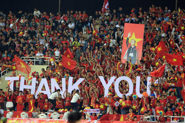 NHM gửi lời cám ơn HLV Park Hang Seo sau hơn 5 năm gắn bó với bóng đá Việt Nam	Ảnh: TUẤN CƯỜNG
