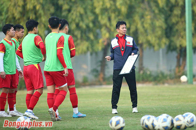 Chiều 30/1, đội tuyển U20 Việt Nam bước vào buổi tập tiếp theo trên sân Trung tâm đào tạo bóng đá trẻ Việt Nam chuẩn bị cho VCK U20 châu Á 2023 ở Uzbekistan 