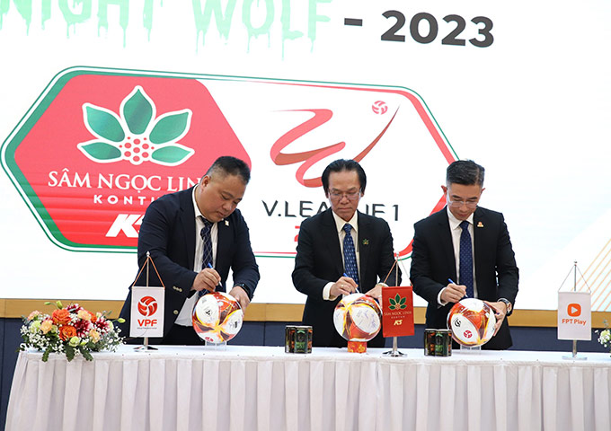 Sâm Ngọc Linh tài trợ cho Night Wolf V.League trong 3 năm, bắt đầu từ mùa giải 2022