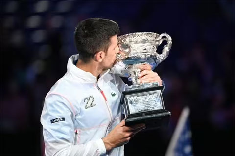 Vô địch Australian Open 2023, Djokovic cán mốc 94 danh hiệu ATP, xếp thứ tư trong kỷ nguyên Mở