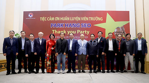 VFF tổ chức chia tay & cám ơn  HLV Park Hang Seo