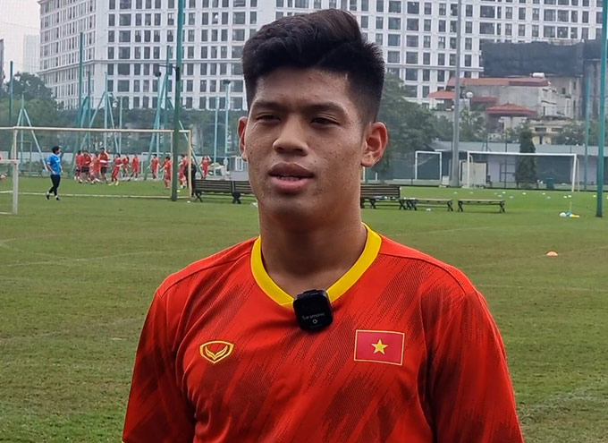 Đức Việt hy vọng sớm hòa nhập với U20 Việt Nam - Ảnh: Quang Huy 