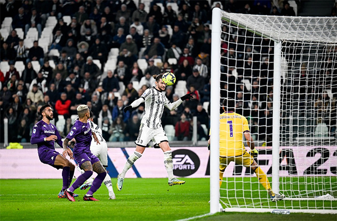 Rabiot ghi bàn duy nhất ở trận Juventus vs Fiorentina