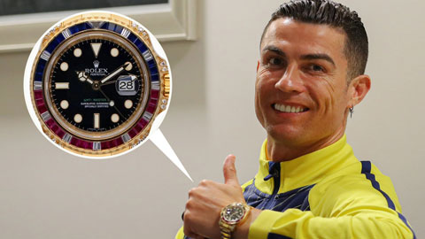 Ronaldo khéo khoe 'siêu đồng hồ' giá hơn 3 tỷ