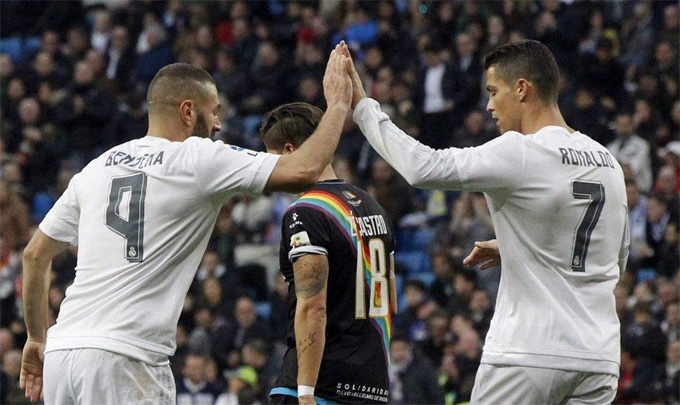 Benzema và Ronaldo đang là hai cây săn bàn vĩ đại nhất lịch sử Real tại La Liga