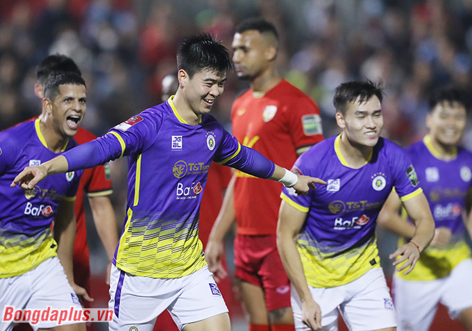 Hà Nội FC khởi đầu thuận lợi ở V.League 2023 - Ảnh: Đức Cường