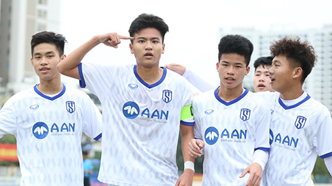 Vòng loại U17 Quốc gia 2023: SLNA thắng 7-0 Phú Thọ
