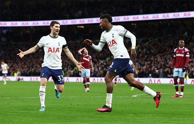 Emerson ghi bàn mở tỷ số trận Tottenham vs West Ham