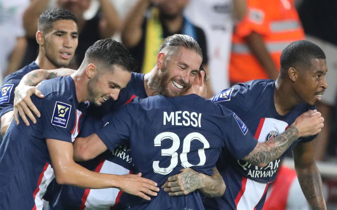 Ramos đang vui vì làm đồng đội với Messi