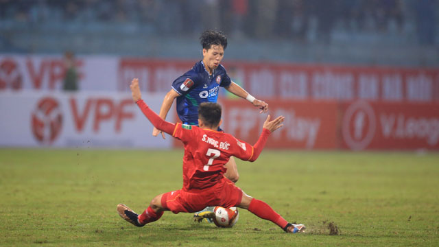 Viktor Lê có một pha kiến tạo thành bàn sau 174 phút thi đấu tại V.League 2023        	 Ảnh: MINH TUẤN
