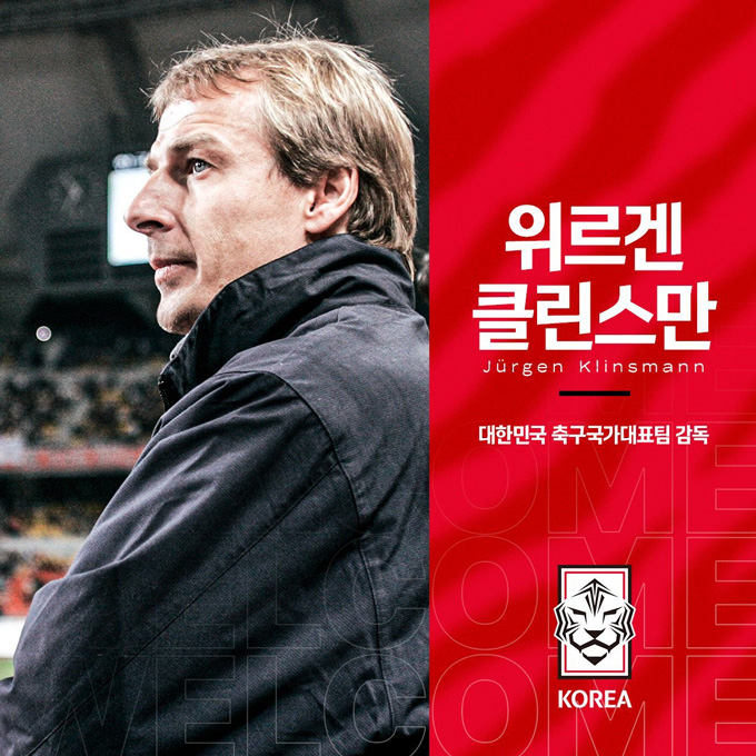 Klinsmann vừa được bổ nhiệm làm HLV ĐT Hàn Quốc