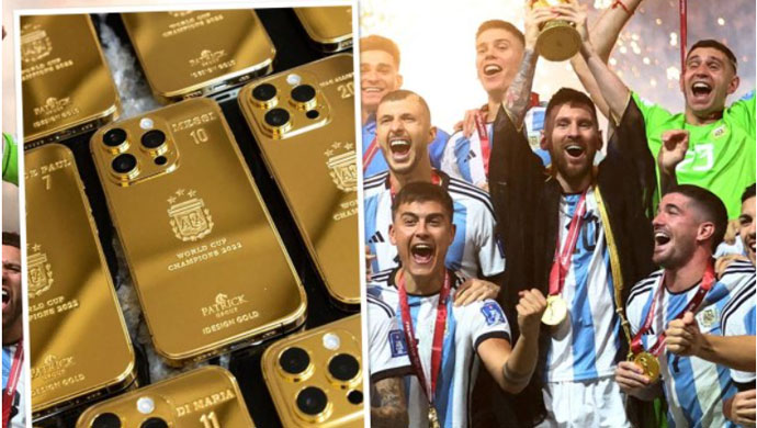Messi mua 35 chiếc iPhone vàng tặng đồng đội và nhân viên ĐT Argentina