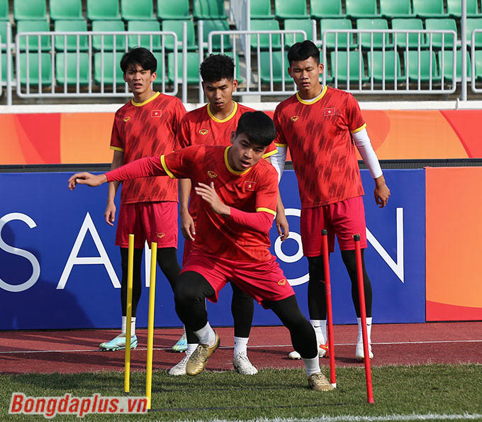 U20 Việt Nam đã sẵn sàng cho trận đấu với U20 Qatar. Ảnh: Phan Hồng