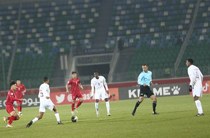 Việt Nam đang gặp khó khăn trước U20 Qatar. Ảnh: Phan Hồng