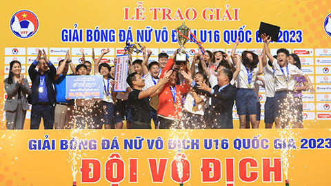 Phong Phú Hà Nam vô địch Giải bóng đá U16 nữ Quốc gia 2023