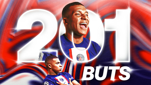 Mbappe trở thành chân sút vĩ đại nhất lịch sử PSG ở tuổi 24