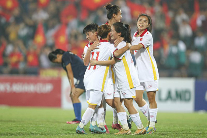 U20 nữ Việt Nam vùi dập đối thủ với 11 bàn cách biệt - Ảnh: VFF 