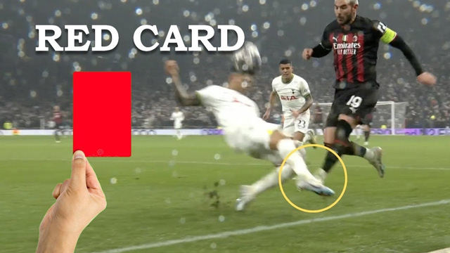 Thẻ đỏ của Romero khiến Tottenham không thể đủ người để ghi bàn trước Milan