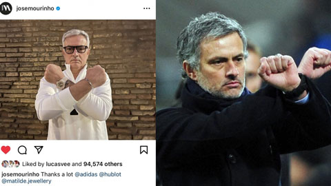 Mourinho lại gây bão trên mạng xã hội