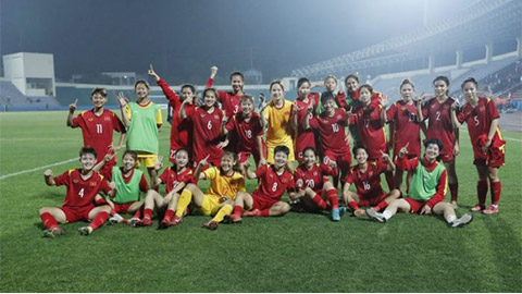 Lọt vào vòng loại 2 giải châu Á, U20 nữ Việt Nam nhận thưởng từ VFF