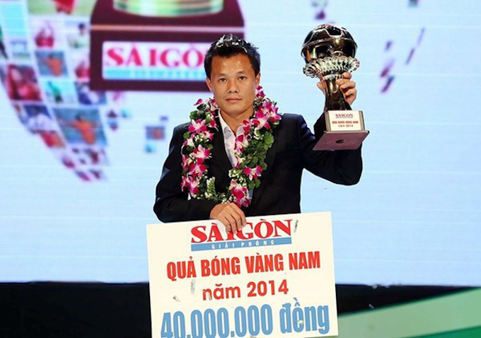 Thành Lương đang là cầu thủ giành nhiều Quả bóng vàng nhất Việt Nam. Ảnh: Quốc An