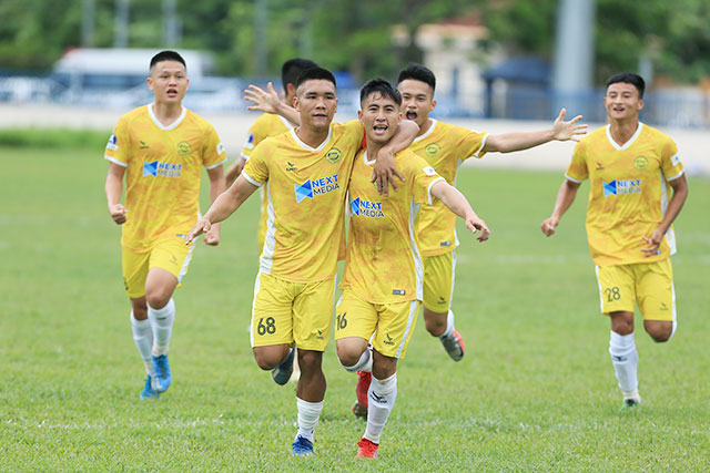 Tân binh Hòa Bình FC đang có sự chuẩn bị rất tốt cho giải hạng Nhất Quốc gia 2023 - ẢNH ĐỨC CƯỜNG