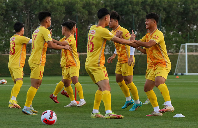 Khoảng thời gian thoải mái của cầu thủ U23 Việt Nam sau giai đoạn tập luyện tập trung, nghiêm túc 