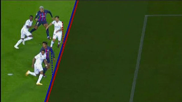 Tình huống bàn thắng của Asensio bị trọng tài từ chối vì lỗi việt vị