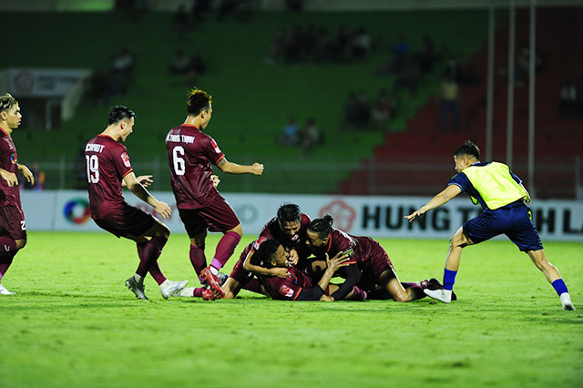 Topenland Bình Định hiện đang dẫn đầu BXH V.League 2023