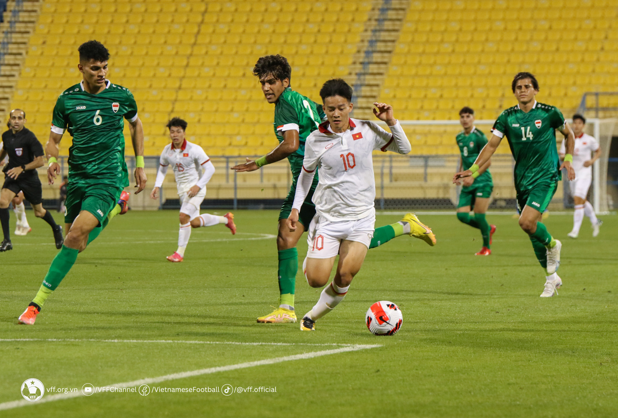 U23 Việt Nam đã có bài học tốt sau trận thua đậm trước U23 Iraq - Ảnh: VFF 