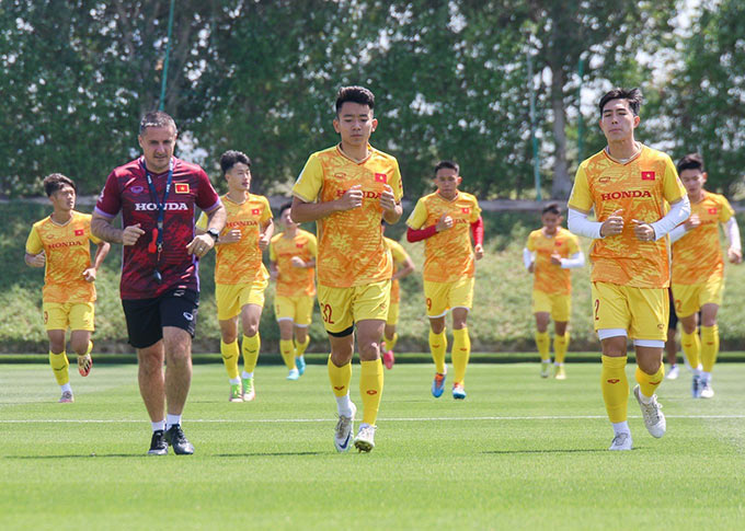 Sau trận thua U23 Iraq, ĐT U23 Việt Nam đã trở lại sân tập để chuẩn bị cho trận đấu gặp U23 UAE trong khuôn khổ lượt trận thứ hai tại giải quốc tế U23 Cup, Doha-Qatar 2023