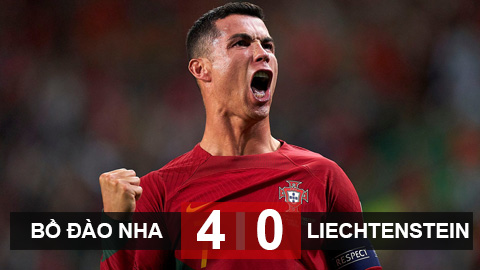 Kết quả Bồ Đào Nha vs Liechtenstein: Ronaldo lập cú đúp