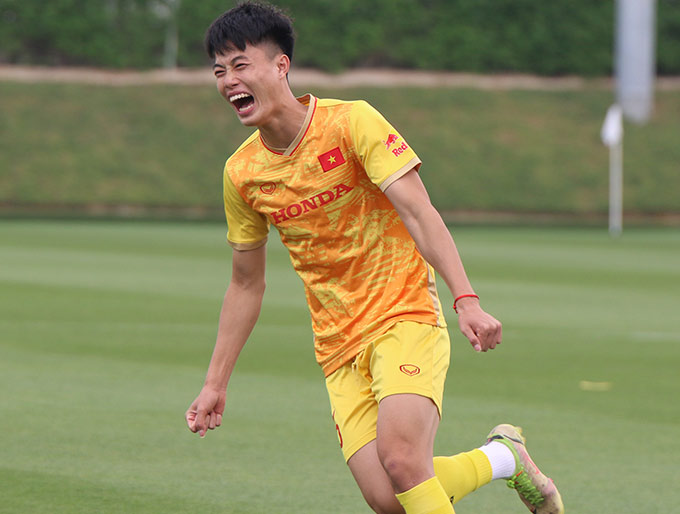 Niềm vui từ các cầu thủ trẻ U23 Việt Nam sẽ giúp họ có thêm động lực bước vào thi đấu với U23 Kyrgyzstan 
