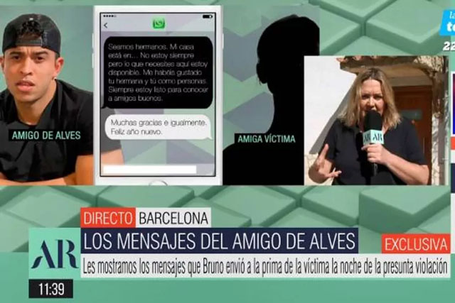 Tin nhắn 'bịt miệng' nạn nhân của Alves bị tiết lộ