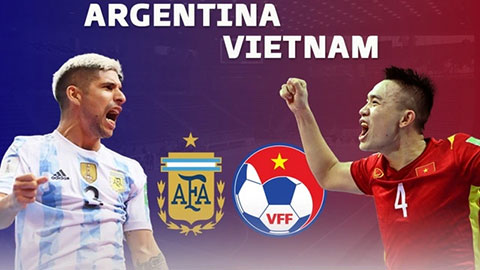 Việt Nam đá giao hữu với Argentina ở mặt trận futsal vào tháng 6