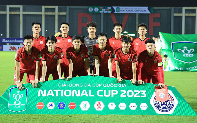 Trận đấu cuối cùng của vòng loại Cúp Quốc gia 2023 giữa PVF-CAND và SHB Đà Nẵng diễn ra vào tối qua