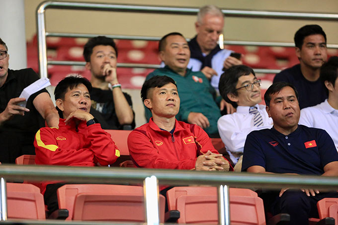 Ngoài ra, đội ngũ Ban huấn luyện U20 Việt Nam với HLV Hoàng Anh Tuấn cũng đến theo dõi trận đấu