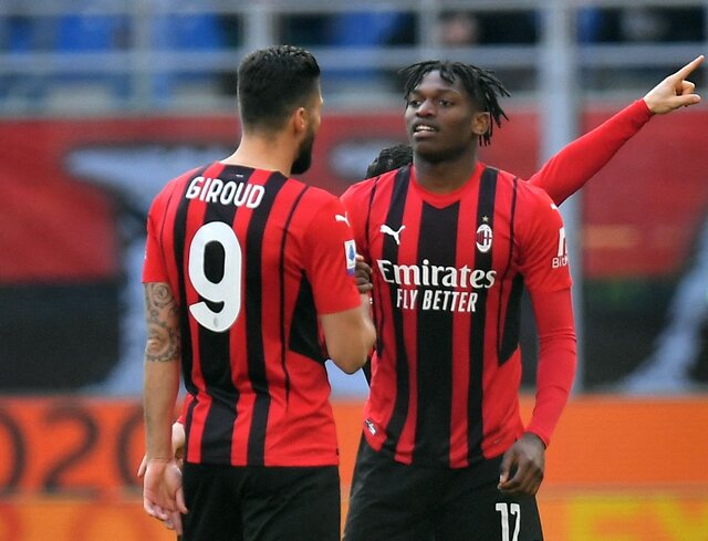 "Song sát" Giroud - Leao sẽ mang lại niềm vui cho Milan.