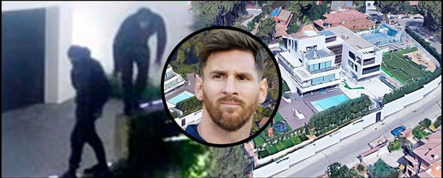 Đạo chích viếng thăm nhà Messi