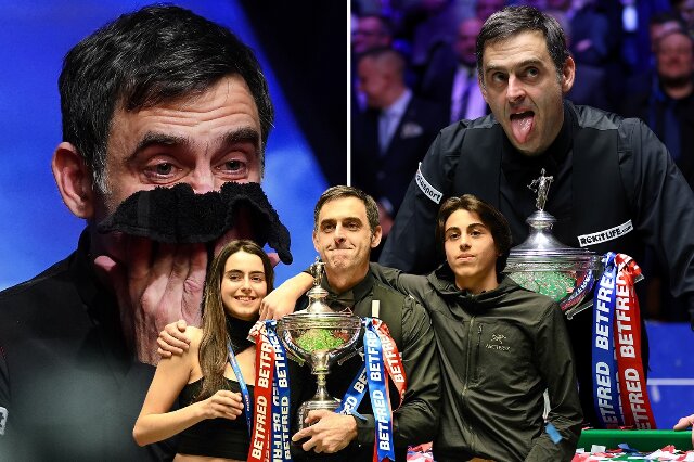 O'Sullivan vô địch snooker thế giới năm 2022 trước sự chứng kiến của bố và hai con