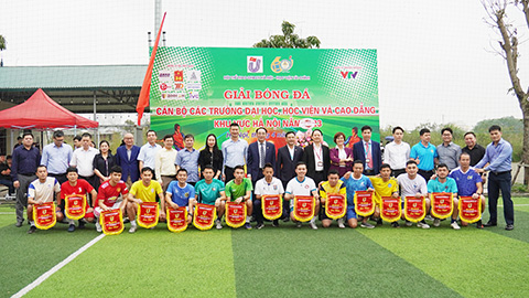 Khai mạc giải bóng đá cán bộ các trường Đại học, Học viện và Cao đẳng khu vực Hà Nội