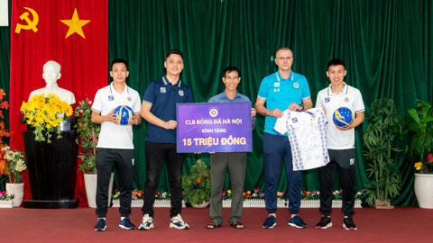 CLB Bóng đá Hà Nội giao lưu và tặng quà Làng trẻ em SOS Quy Nhơn