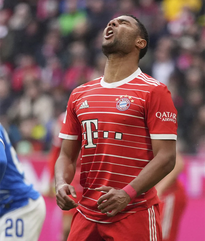Gnabry bất lực khi không thể ghi bàn cho Bayern trước Hoffenheim