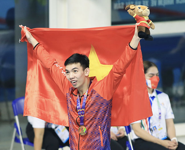 Nguyễn Huy Hoàng được kỳ vọng sẽ giành nhiều HCV về cho ĐT bơi Việt Nam tại SEA Games 2023