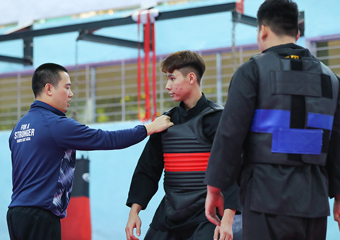 Pencak silat Việt Nam bị cắt khá nhiều hạng cân mạnh tại SEA Games 32 (Ảnh: Như Đạt)