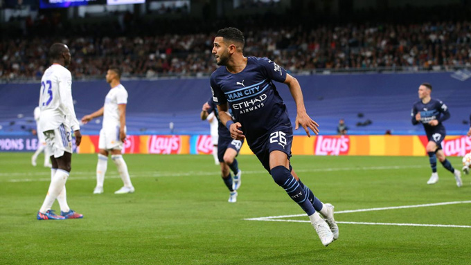 Mahrez từng tỏa sáng trong cả 2 trận với Real mùa trước