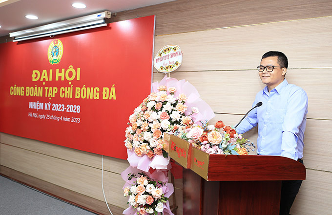 Tổng biên tập Tạp chí Bóng đá Nguyễn Tùng Điển hy vọng vào những điều chỉnh linh hoạt phù hợp với điều kiện công việc từ Công đoàn Tạp chí Bóng đá nhiệm kỳ mới 