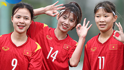 Sao trẻ lập siêu phẩm đá phạt, U17 nữ Việt Nam xuất sắc vào vòng loại 2 U17 nữ châu Á 2024