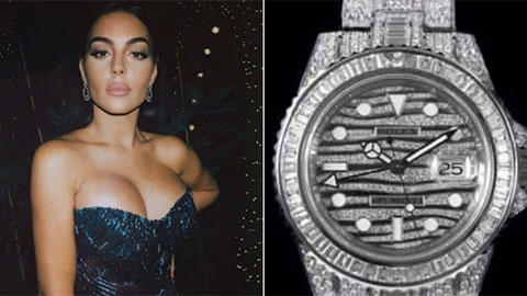 Choáng với đồng hồ mới tậu có giá 14 tỷ đồng của bạn gái Ronaldo